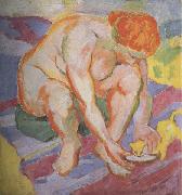 Franz Marc Nude with  Cat (mk34) oil painting artist